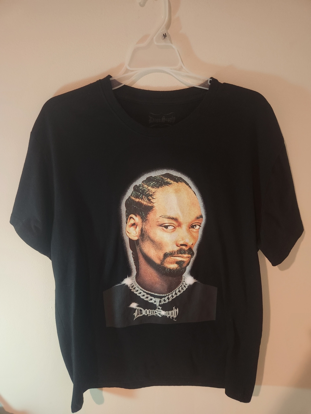 Snoop Dogg Supply Dog Chain Black Graphic T-Shirt - Size Large